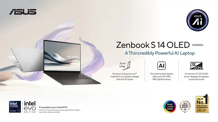 5 Alasan Mengapa Kamu Butuh Laptop Kecerdasan Buatan Seperti ASUS Zenbook S 14 OLED