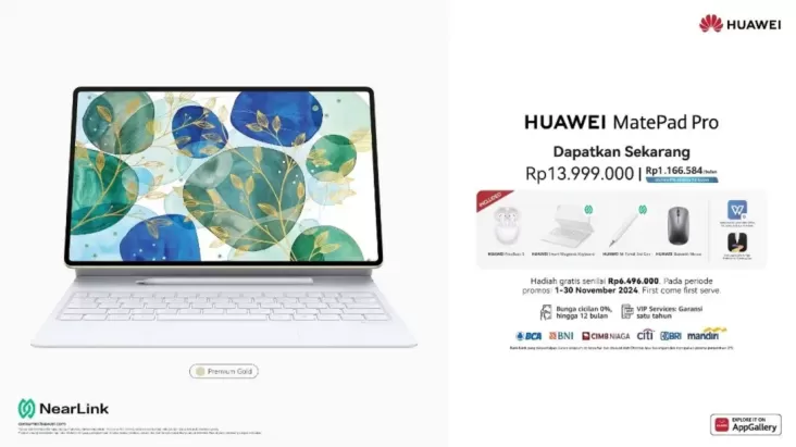 HUAWEI MatePad Pro 12.2, Tablet Lebih Dari Laptop Sudah Bisa Dibeli di tempat tempat Indonesia