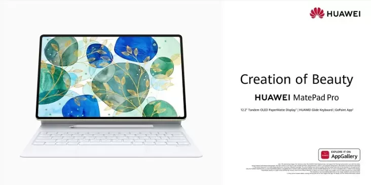 HUAWEI MatePad Pro 12.2-Inch Resmi Diluncurkan, Tablet Layar Tandem OLED PaperMatte juga Keyboard Inovatif